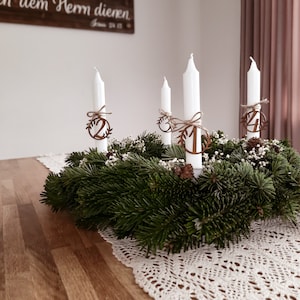 Advent wreath numbers / wooden pendant set of 4 / Christmas decoration / wood