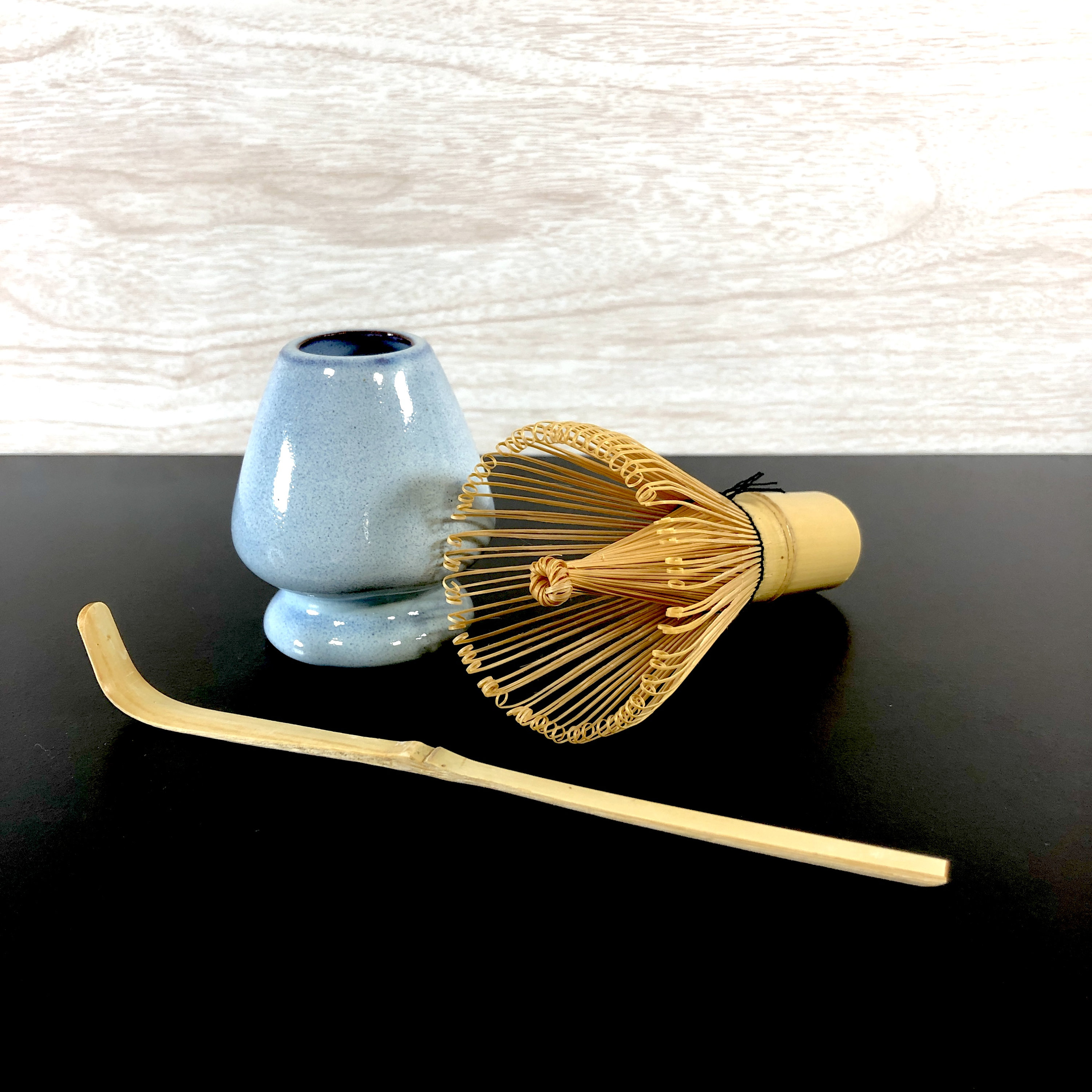 Matcha Whisk Stand (Jade Green)  Ceramic Chasen Holder for Whisk Care -  Senbird Tea
