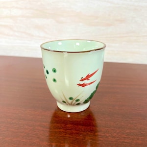 Ceramic Tea Cup, Carp Design, Handmade Chinese Pottery