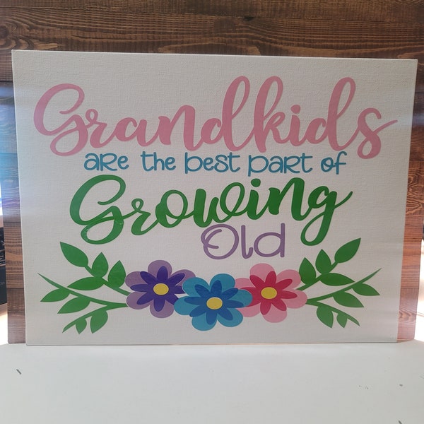 Grandkids Are The Best Part Of Growing Old Wallhanging