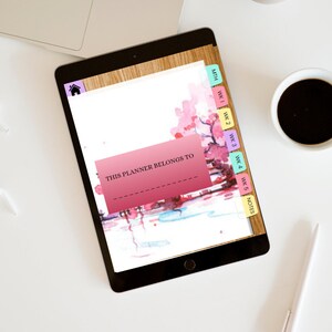 Japanese Themed Undated Digital Planner | 74 Pages | Hyperlinked Tabs ...