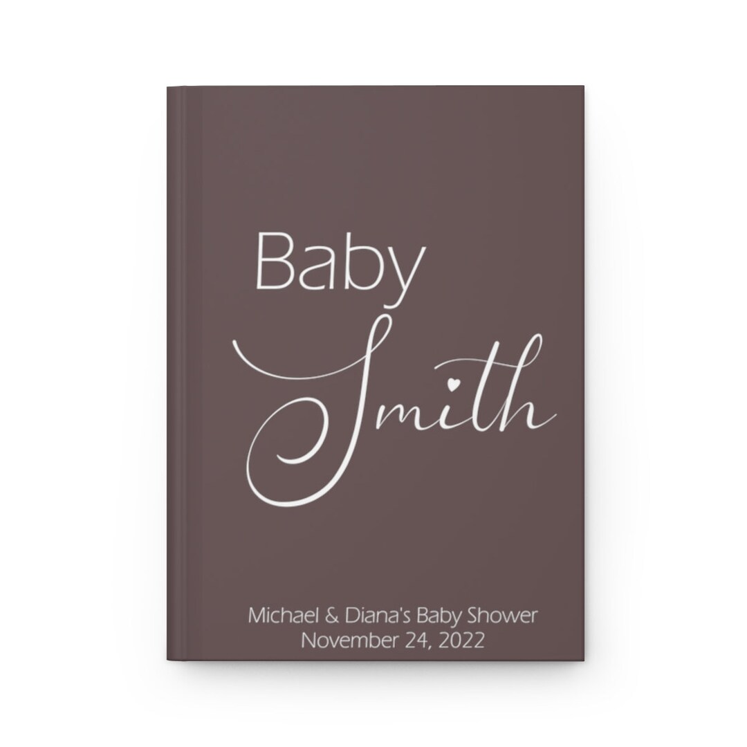 Personalized Baby Shower Guest Book, Baby Shower, Baby Shower Guestbook, Custom Baby Advice Book