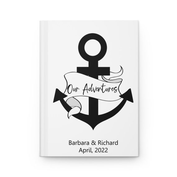 Anchor Travel Diary. Travel Journal With Name. Personalized 
