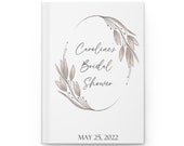 Personalized Bridal Shower Guest Book, Letters to the Bride Book, Personalized Journal, Guest Book with Name, Custom Bridal Shower Book