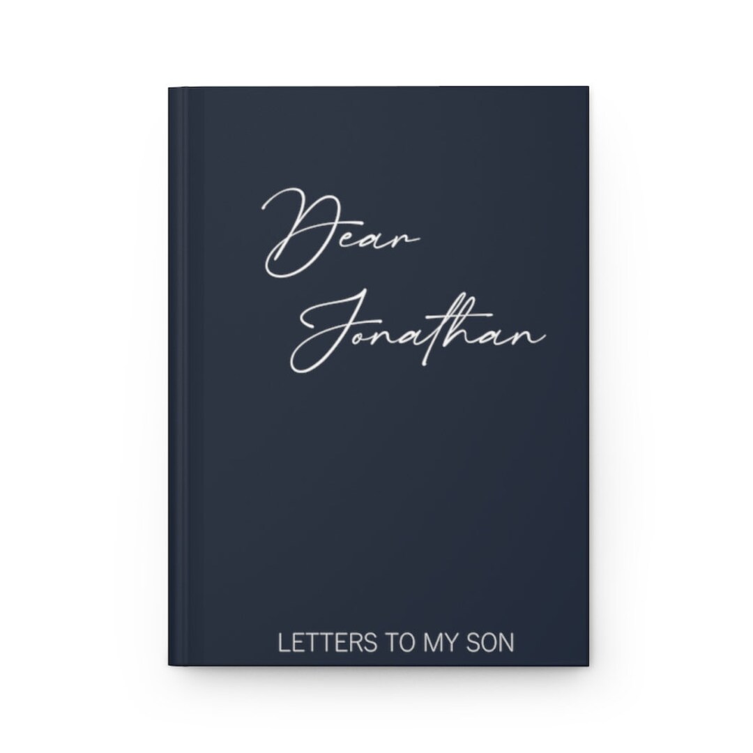 Letters to My Son, Personalized Journal, Hardcover Journal, Gift for