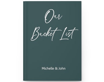 Our Bucket List. Personalized Book for Couples. Gift for Couples. Travel Bucket List. Our Adentures. Custom Journal. Hardcover.