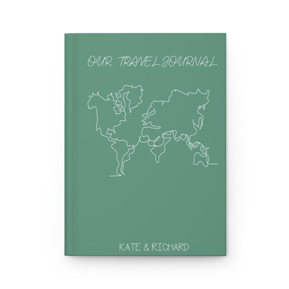 Our Travel Journal, Hardcover Journal Personalized, Travel Journal