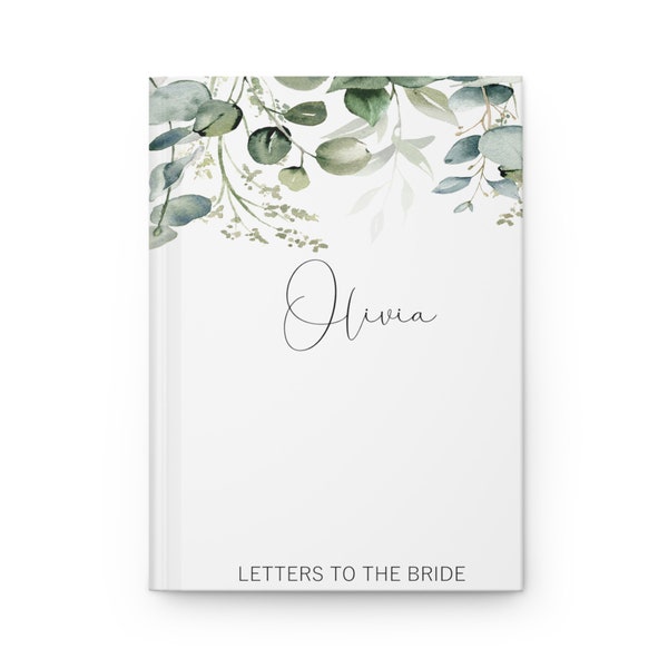 Letters to the Bride Book, Personalized Journal, Bridal Shower Guest Book, Letters to Bride, Gift for Bride