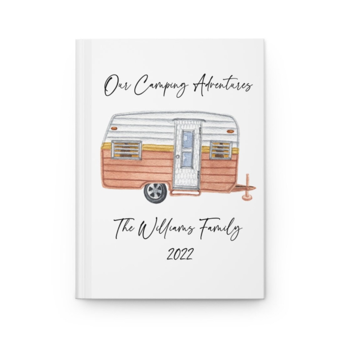 Personalized Camping Journal, Travel Journal With Name, Camping Travel