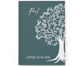 Letters to my Son - Personalized Journal - Hardcover Journal - Gift for Son - Letters to Son Journal - Sage Green - Personalized Book