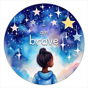 Positive Self Affirmation, Counselor Office Artwork, Motivational Saying, Teacher Artwork, Mental Health Poster, Child bedroom, inspiration