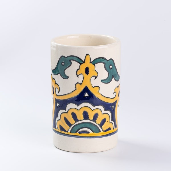 Colorful Mug, Coffee Mug, Cup, Ceramics, Pottery, Handmade,Tunisian Pottery, Tropical Design, Gift, Moroccan Pottery,Mugs, Drink-ware