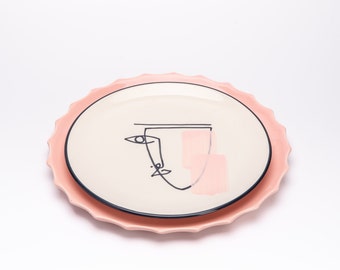 Handmade Pottery Plate, Desert Plate, Ceramic Plate, Pottery Dinnerware, Pottery plate, Plates, Home Decor, Housewarming Gift, Gift