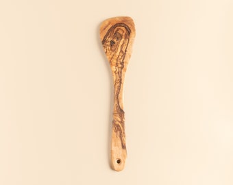 Olive Wood Spatula, Wooden Spoons, Wooden Utensils, OliveWood, Natural Wood, Rustic Wood, Handmade, Tunisian Wood, Wooden Spatula