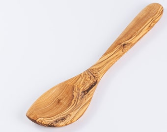 Olive Wood Corner Spoon, Wooden Spoons, Wooden Utensils, OliveWood, Natural Wood, Rustic Wood, Handmade, Tunisian Wood, Natural Wooden Spoon