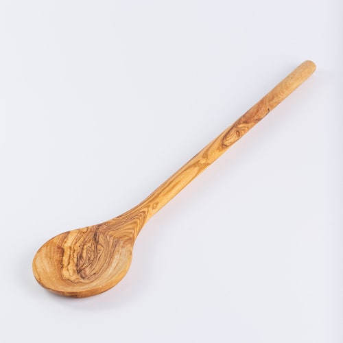 Olive Wood Long Spoon Handmade Wood Wooden Spoons Vintage Etsy