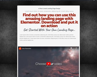 Wordpress Elementor Landing Page