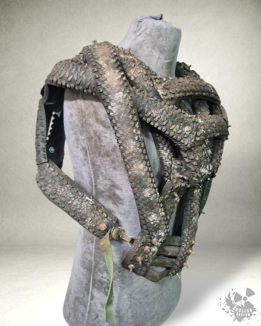 Scrap Tire Raider Armor – Post-apocalyptic Chest Rig for LARP & Cosplay ...