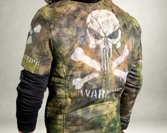 Apocalypse men's Jacket Artificial Leather #2 - Madmax - Wasteland - Fallout - Metro Exodus - Stalker