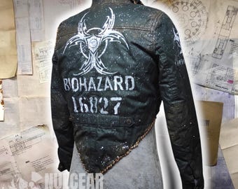 Biohazard Warrior Jacket - Handcrafted Post-Apocalyptic Armor