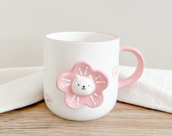 Cat Mug Handmade, Cat Lover Gift Mug, Cute Cat Cup, Best Cat Mom Gift, Cat Mugs For Crazy Cat Lady, Kitty Mug, Cat Mom Mug, New Cat Gift