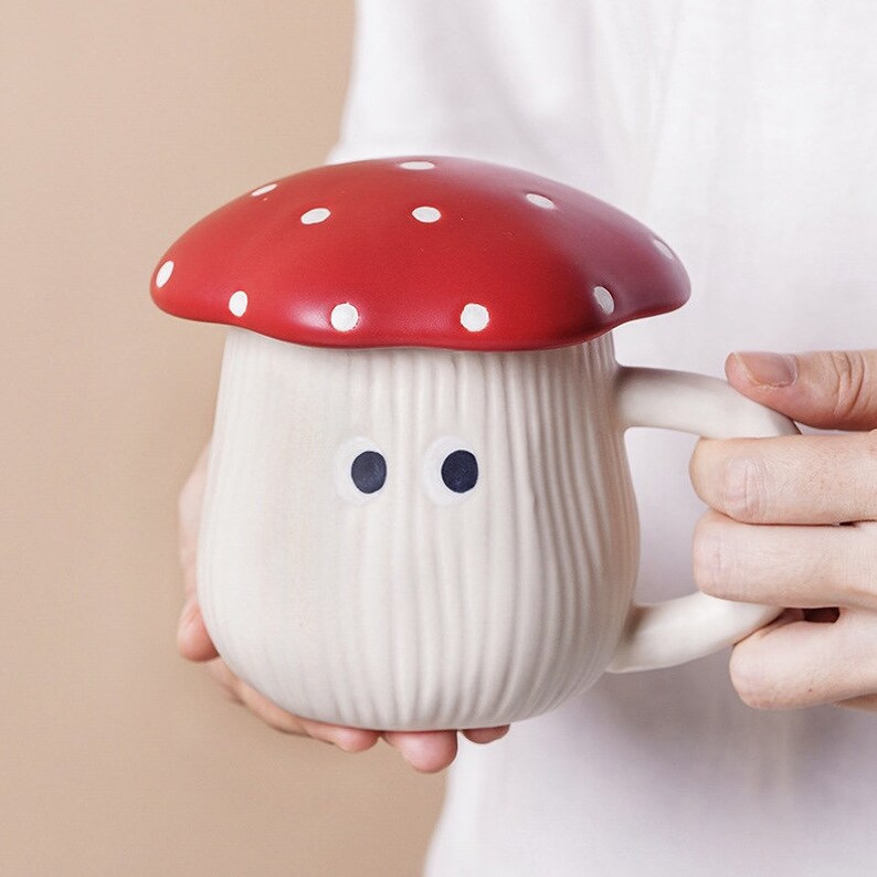 Mushroom Mug Lid Mushroom Decor Great Gift for Fall Season Etsy