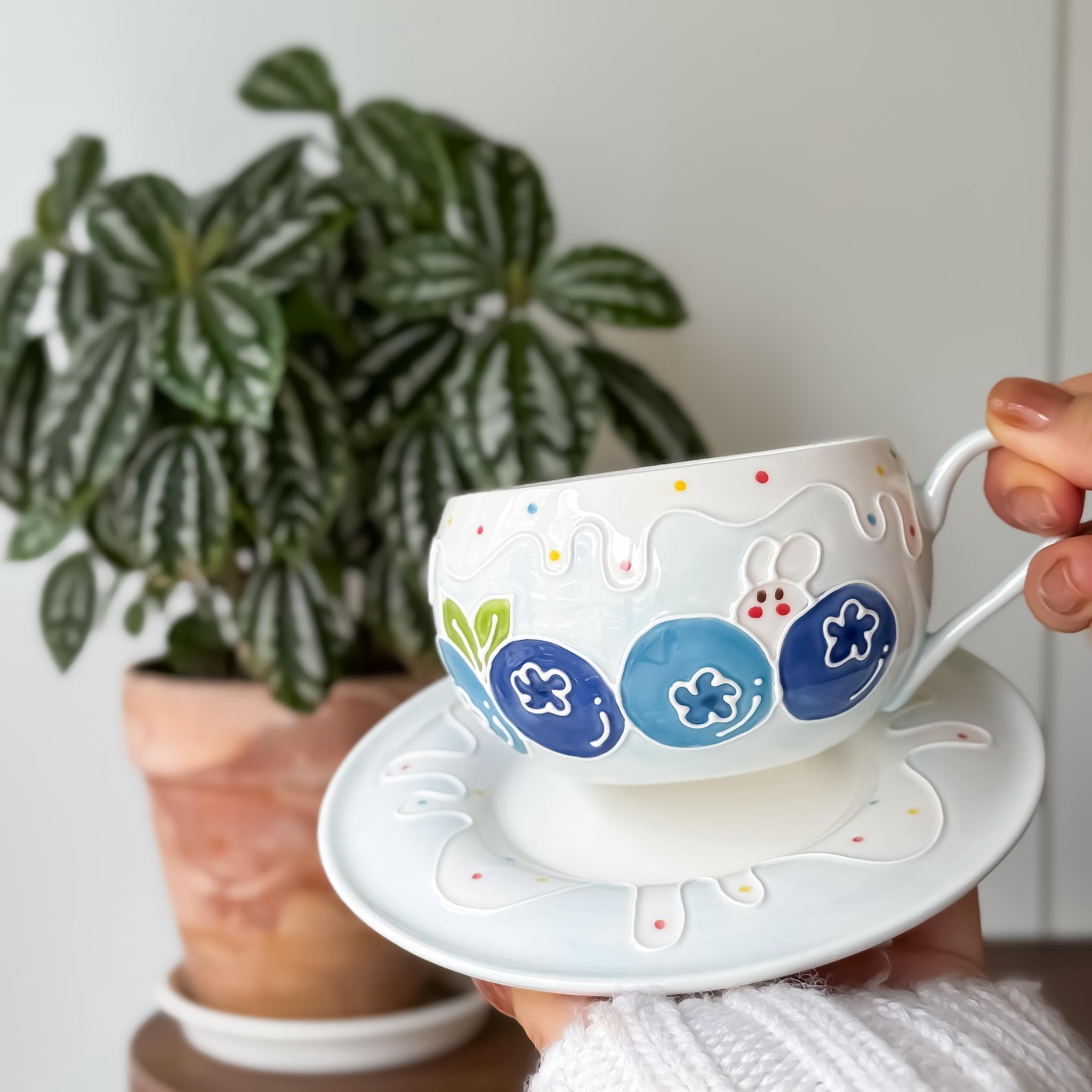 Blueberry Cappuccino Mug