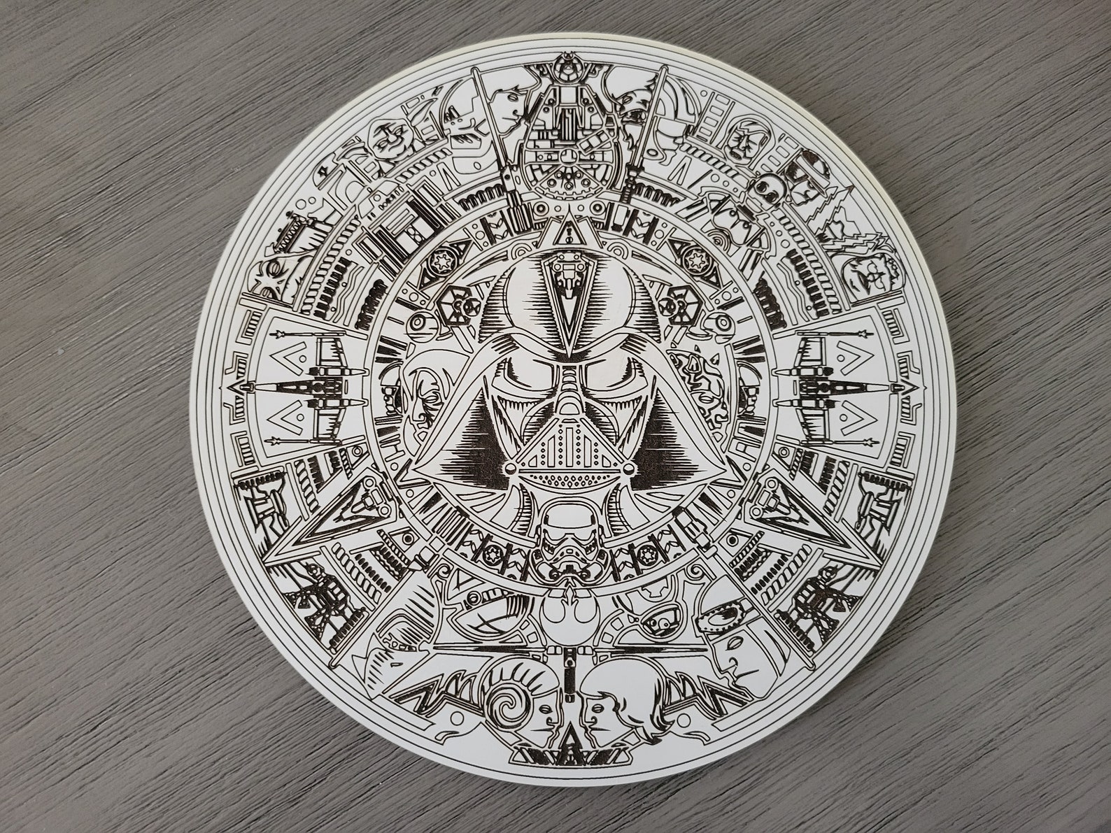 Star Wars Inspired Mayan Calendar Etsy