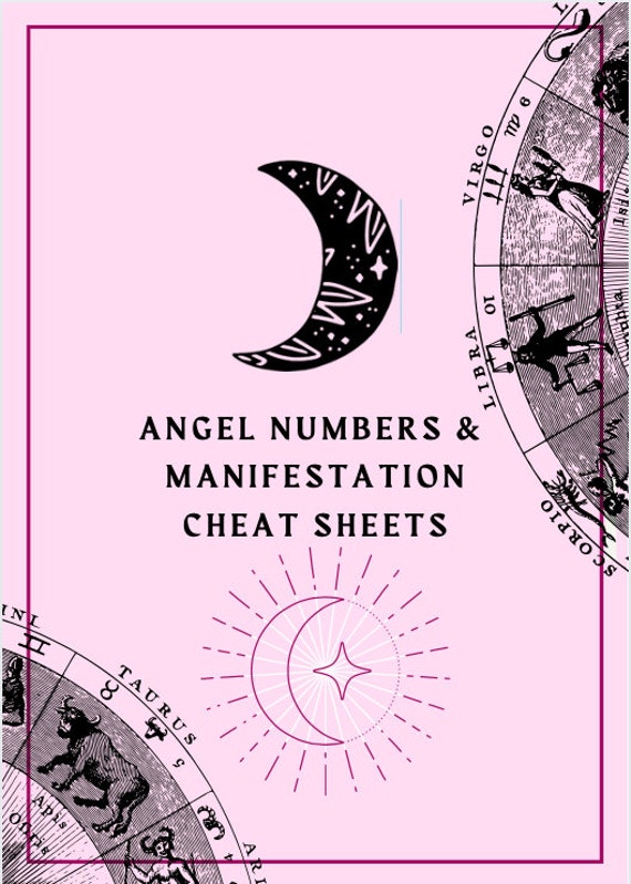 Angel Numbers Cheat Sheet Printable Grimoire Pages Witch | Etsy