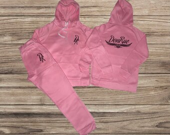 pink sweat suit