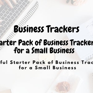 Business Trackers, Starter Pack Small Business Trackers,, Online Small Business, Tracking Sales, Profit, Expenses, Customers