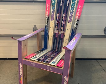Ski Chair - Upcycled Adirondack Design