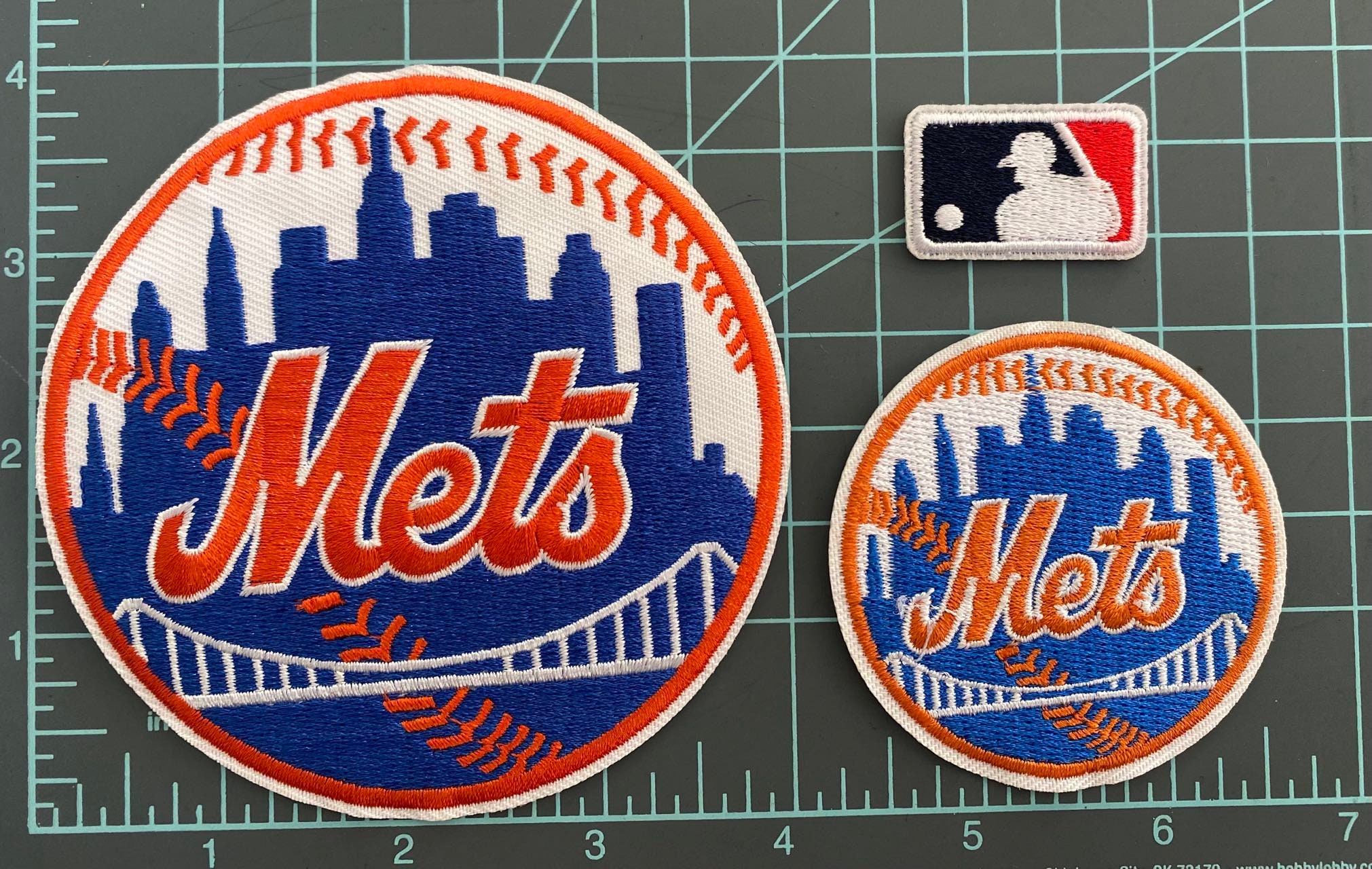 New York Mets Baseball Jersey Arm & Hats Iron on Patches Set Etsy