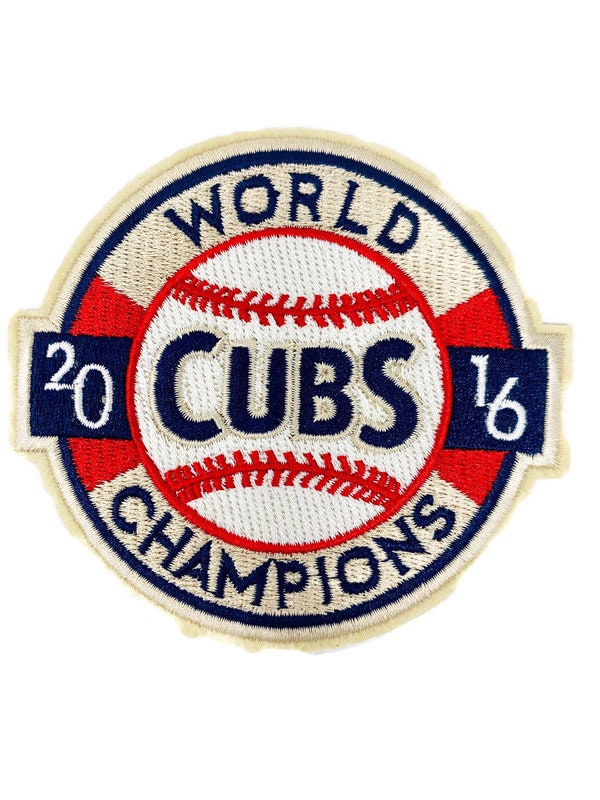 Men's Chicago Cubs Javier Baez Majestic White Home 2016 World Series  Champions Team Logo Patch Player Jersey