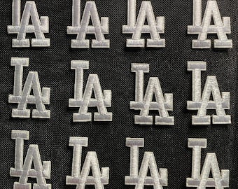 Los Angeles LA Dodgers Iron on Patches - different color & design options - Pack of 12 each - Size 2.25" x 1.5"