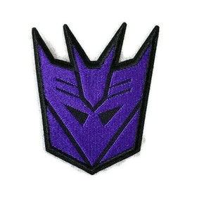 Decepticons Transformer Patch 3" x 2.75" - Super Hero Iron on or Sew on Patches