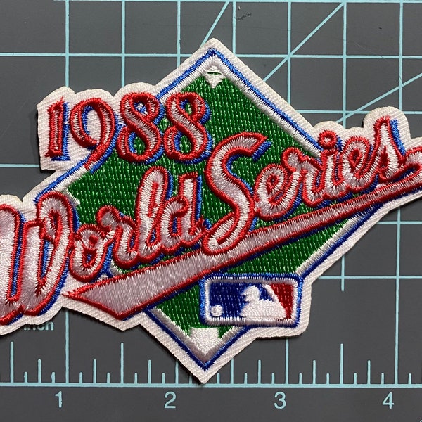 1988 Los Angeles Dodgers MLB World Series Championship Iron on Patches - 4.5" x 3.25"