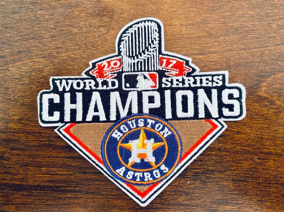 HOUSTON ASTROS 2022 WORLD SERIES CHAMPIONS JERSEY STYLE PATCH MLB SHIPS 11/15/22
