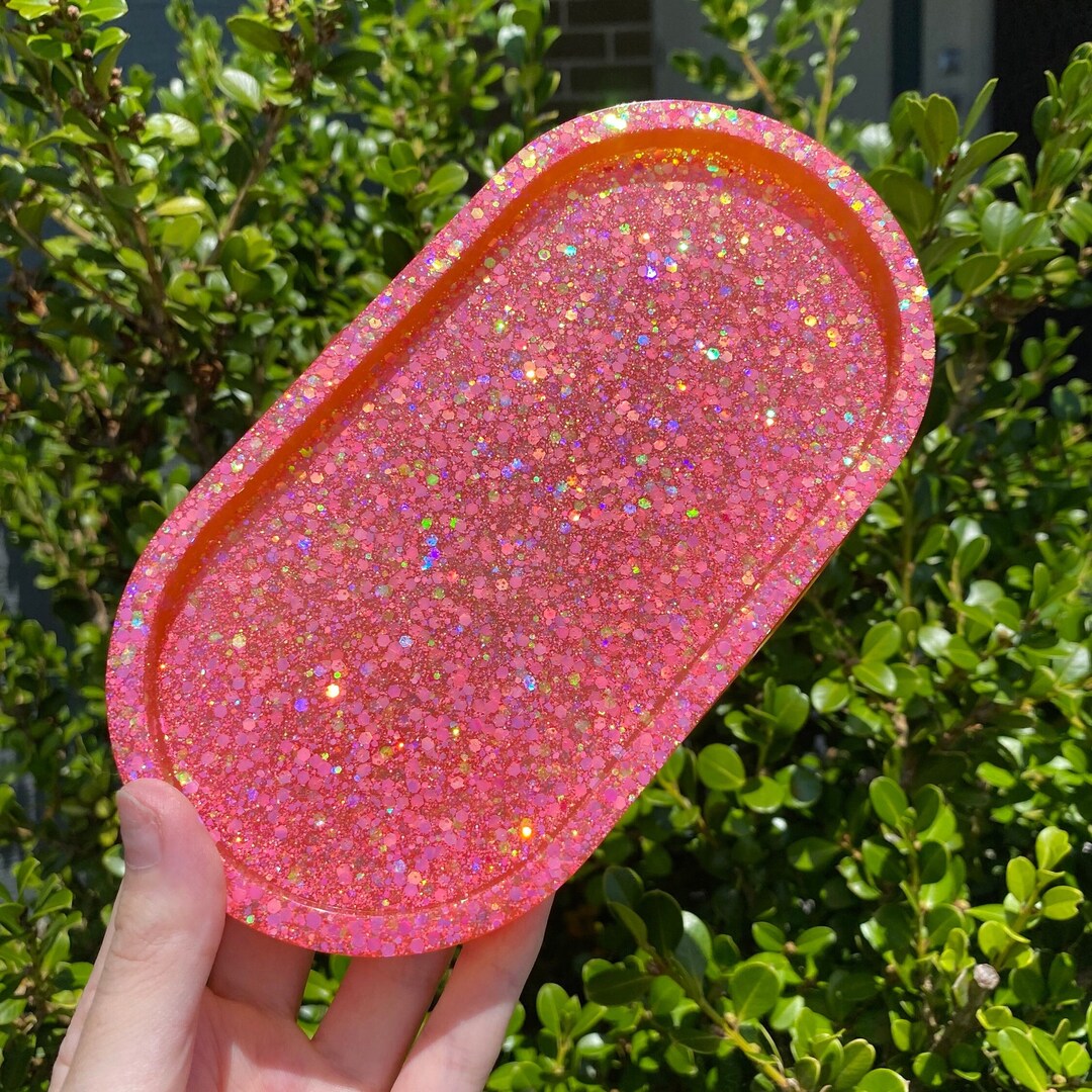 Resin Trinket Tray Resin Tray Glitter Tray Jewellery Tray Etsy Canada