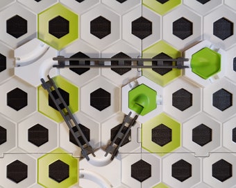 Set di binari dritti compatibile gravitrax