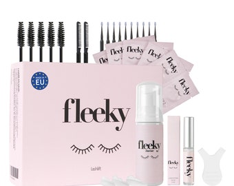 fleeky eyelash lifting set vegan and animal-free lash lifting kit natural and expressive eyelash curl without eyelash curler