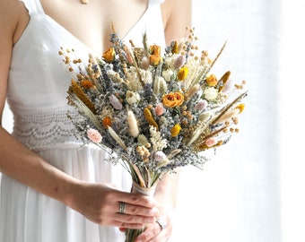 Rustic Yellow Bouquet l Boho Bridal Bouquet l Wedding Bouquet l Gift For Her