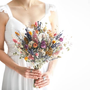 Spring Boho Bouquet l Dried Flowers Bouquet l Wedding Bouquet l Boho Bridal Bouquet