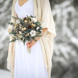 Winter Boho Bouquet l Dried Flowers Bridal Bouquet l Wedding Bouquet image 1