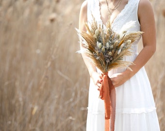 Pampas Bridal Bouquet l Boho Bridal Bouquet l Rustic Whimsical Bouquet