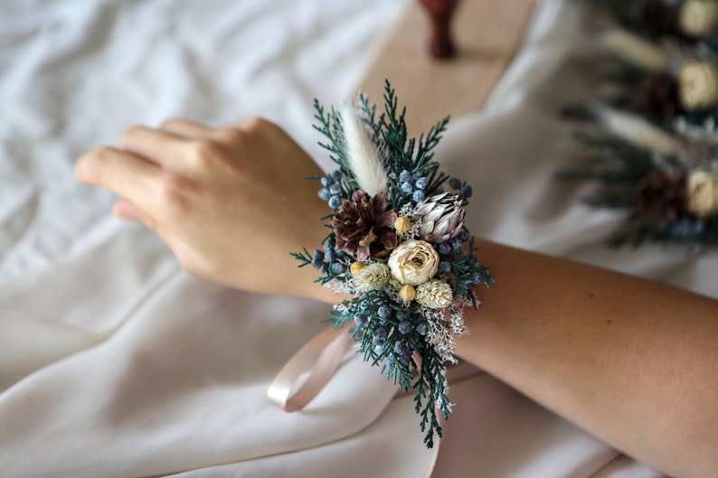 Winter Boho Bouquet l Dried Flowers Bridal Bouquet l Wedding Bouquet image 8