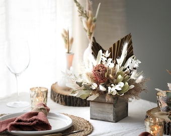 Table centerpiece l dried flower centerpiece l wedding centerpiece l Gift for her l Boho home decor