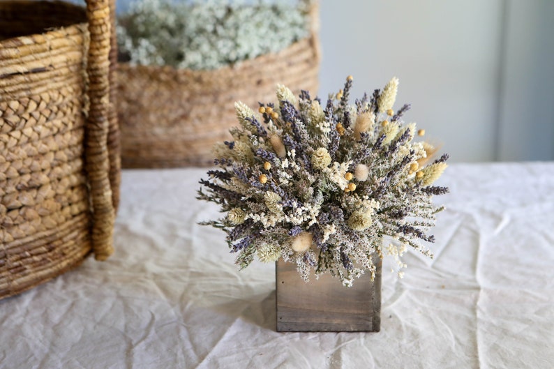 Lavender Centerpiece l Lavender Home Decor l Dried Lavender l Lavender Arrangement l Gift For Her image 1