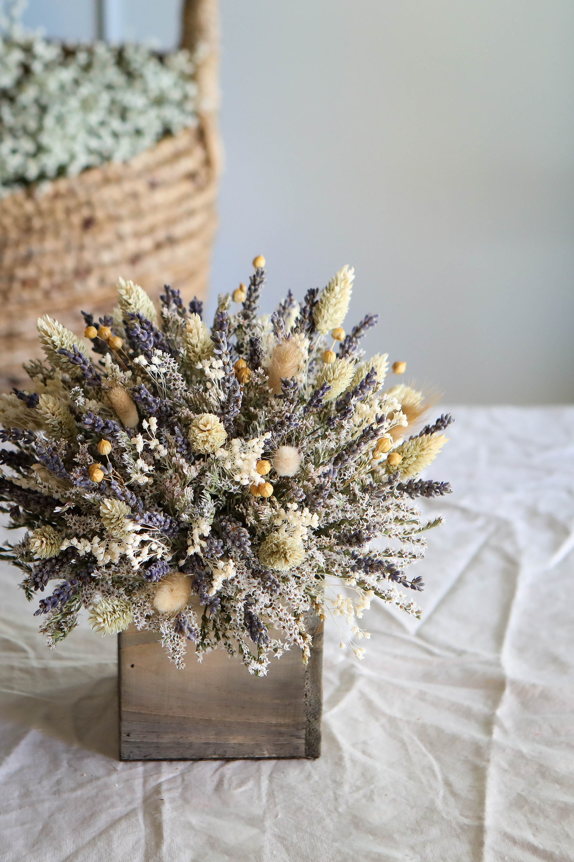 Lavender Centerpiece L Lavender Home Decor L Dried Lavender L Etsy