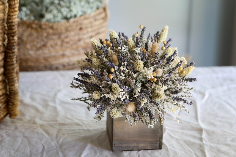 Lavender Centerpiece l Lavender Home Decor l Dried Lavender l Lavender Arrangement l Gift For Her image 4